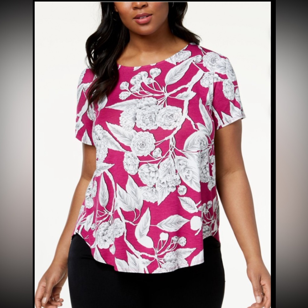 Alfani Floral Print Women's Top - Size 0X